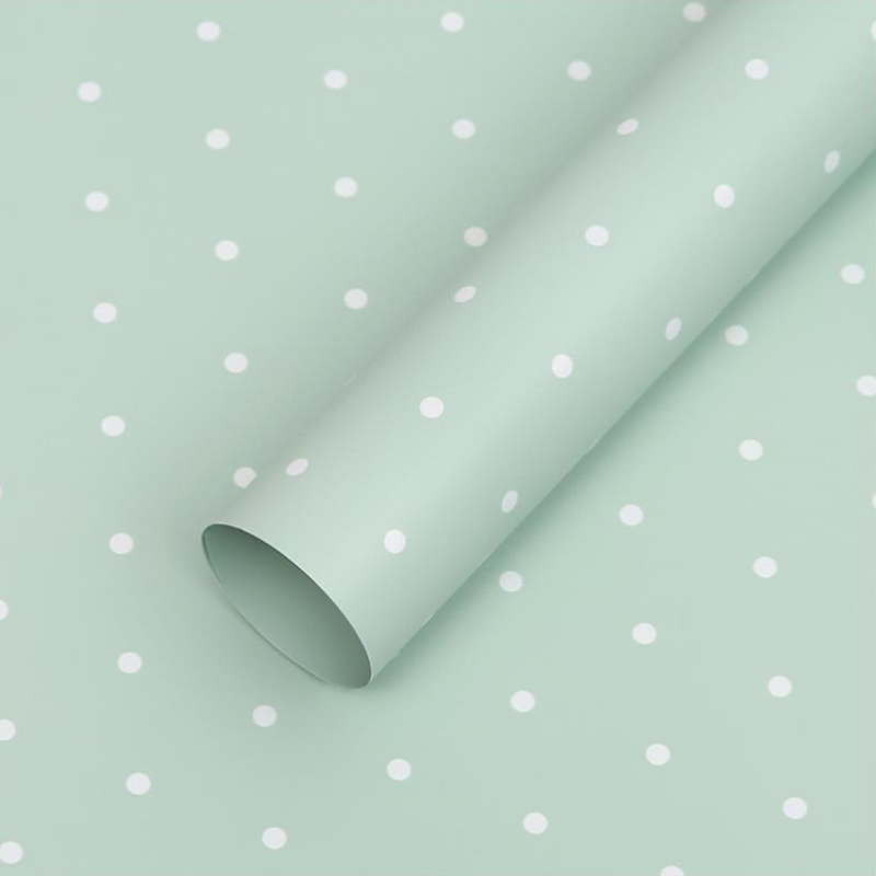 MYHC-37 Monochrome Dot Cotton Flower Wrapping Paper