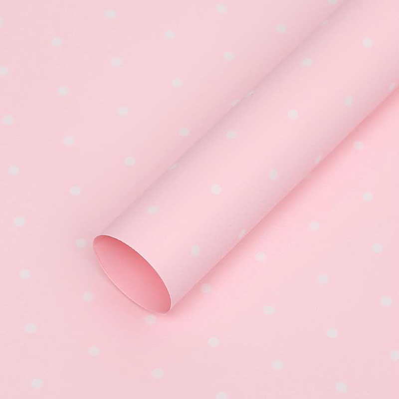 MYHC-37 Monochrome Dot Cotton Flower Wrapping Paper