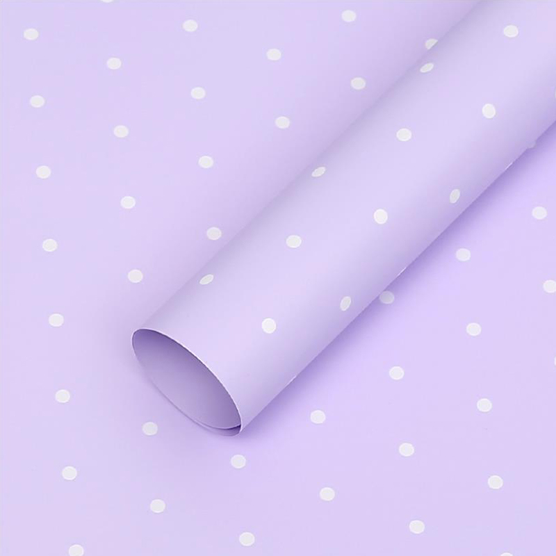 MYHC-37 Monochrome Dot Cotton Flower Wrapping Paper