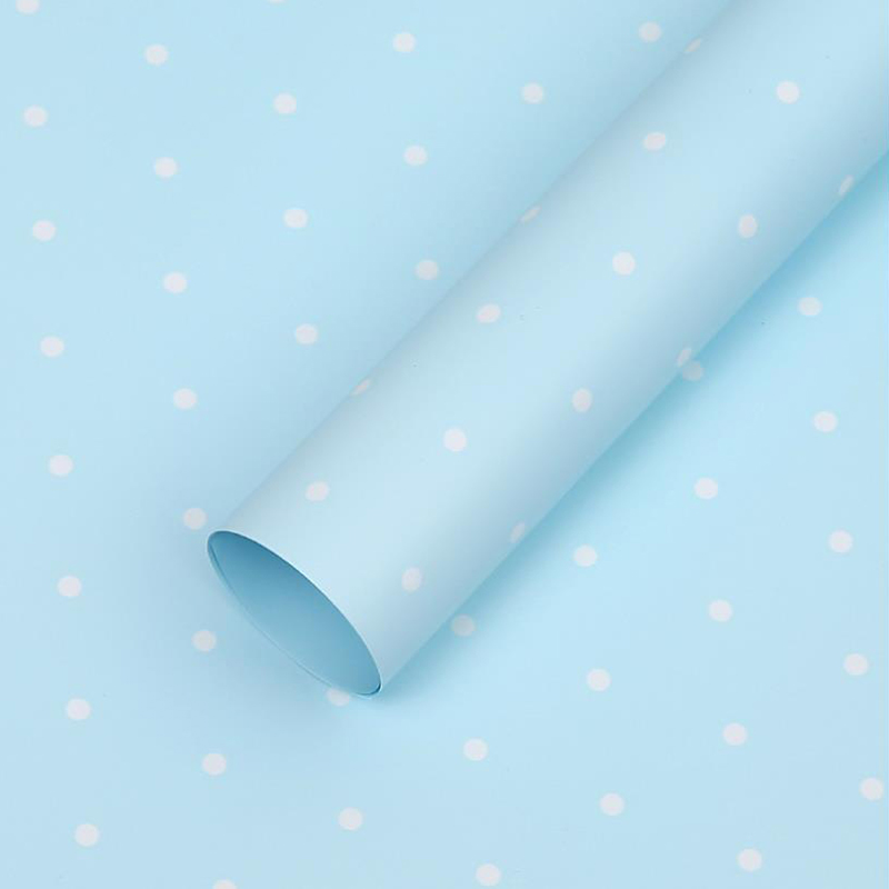 MYHC-37 Monochrome Dot Cotton Flower Wrapping Paper