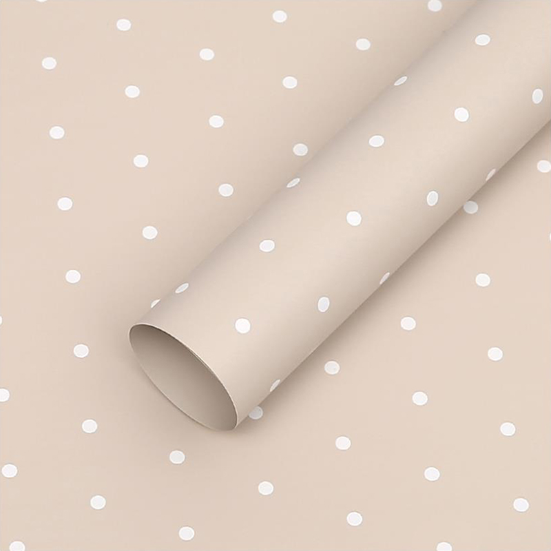 MYHC-37 Monochrome Dot Cotton Flower Wrapping Paper