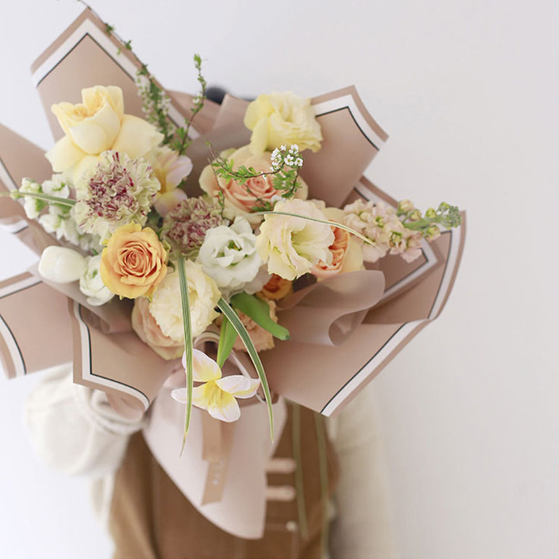 MYHC-39 Memory Photo Frame 57×57cm (±2cm) Waterproof Flower Wrapping Paper