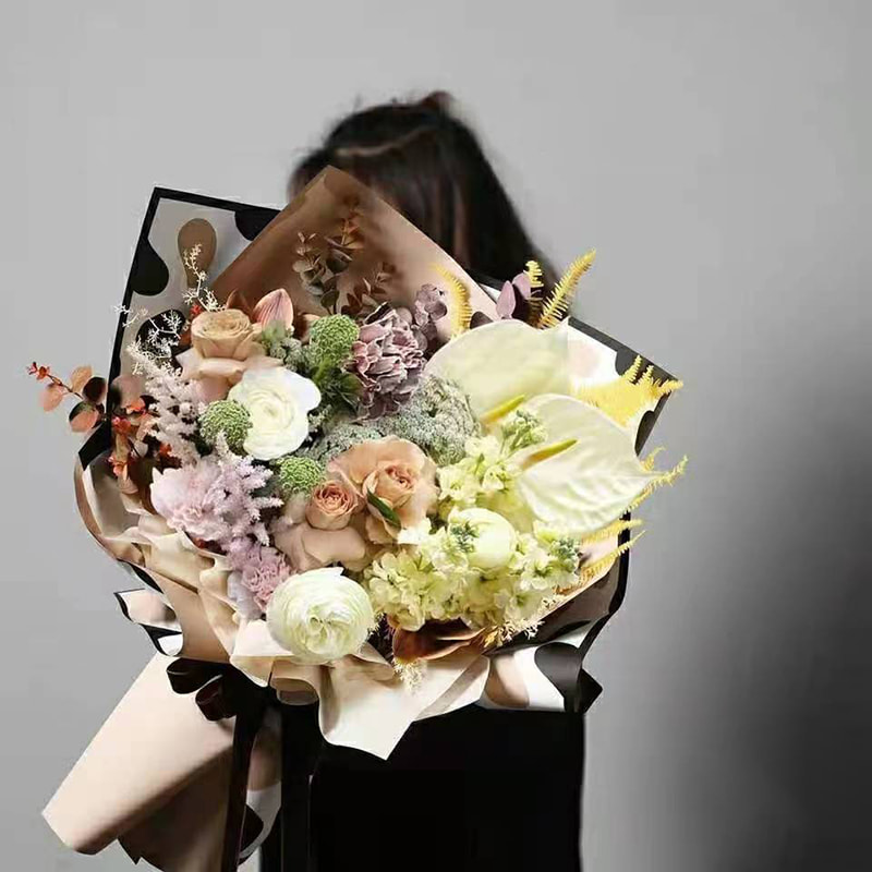 MYHC-39 Memory Photo Frame 57×57cm (±2cm) Waterproof Flower Wrapping Paper