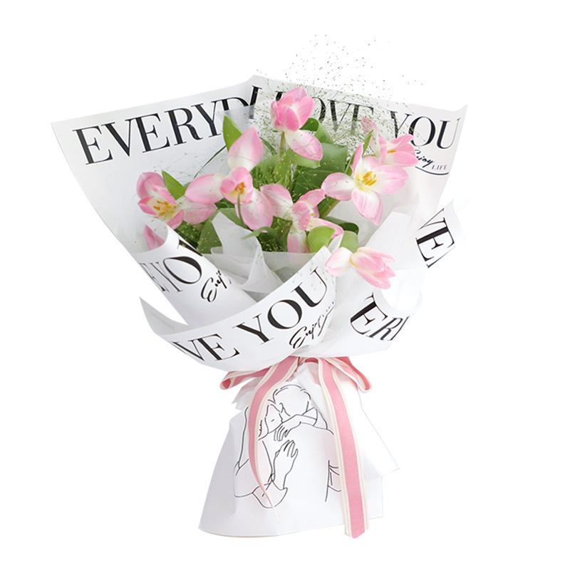 MYHC-40 Jane Eyre Hugasan ang Pattern ng Monochrome Cotton Flower Wrapping Paper