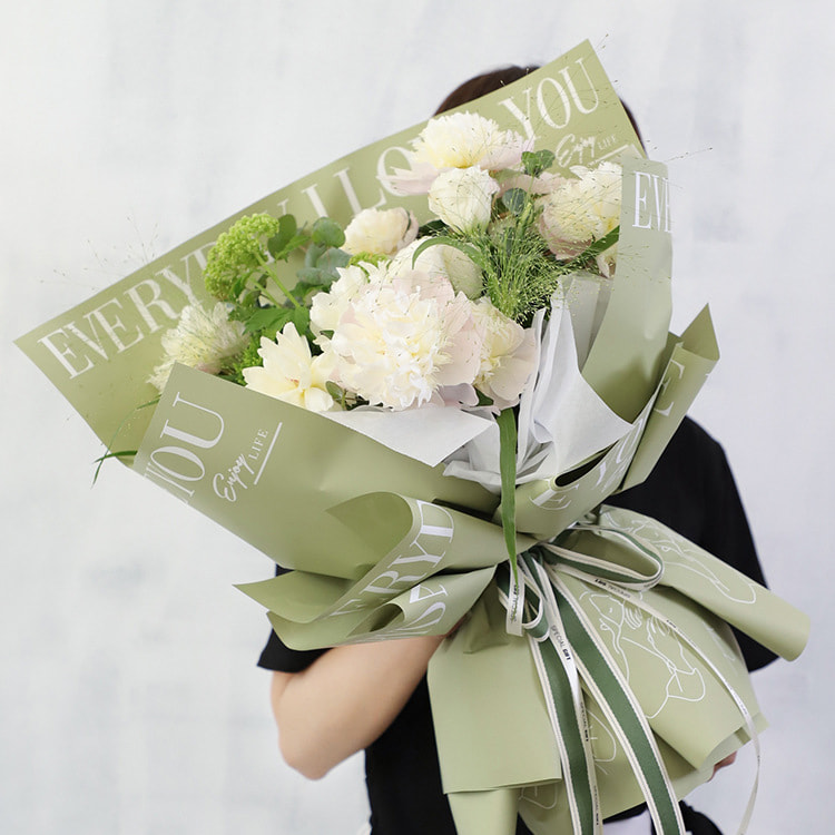 MYHC-40 Jane Eyre Hugasan ang Pattern ng Monochrome Cotton Flower Wrapping Paper