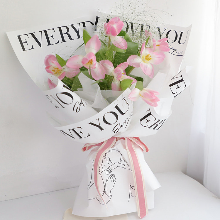 MYHC-40 Jane Eyre Hugasan ang Pattern ng Monochrome Cotton Flower Wrapping Paper