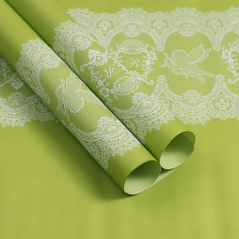 MYHC-46 Lace Pattern BOPP Waterproof Flower Packaging Film
