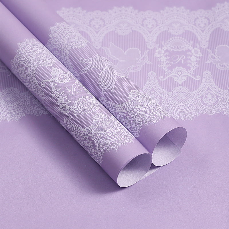 MYHC-46 Lace Pattern BOPP Waterproof Flower Packaging Film