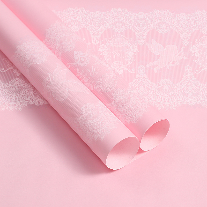 MYHC-46 Lace Pattern BOPP Waterproof Flower Packaging Film
