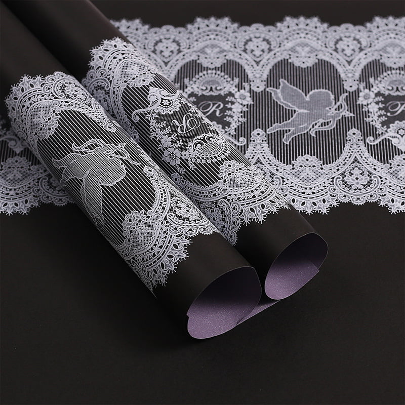 MYHC-46 Lace Pattern BOPP Waterproof Flower Packaging Film