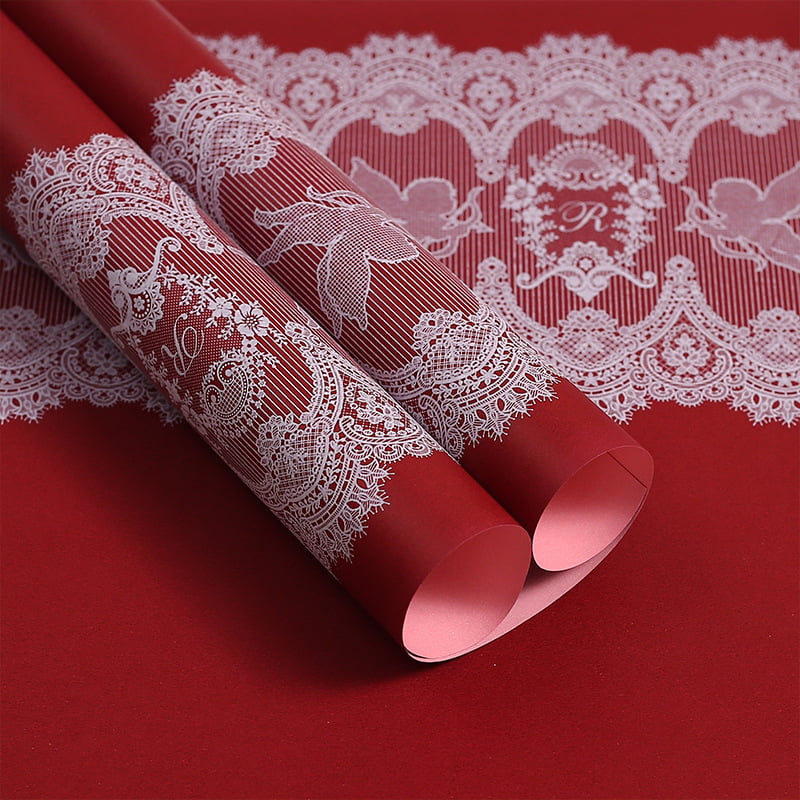 MYHC-46 Lace Pattern BOPP Waterproof Flower Packaging Film