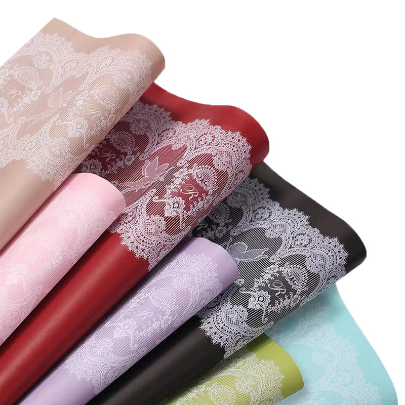 MYHC-46 Lace Pattern BOPP Waterproof Flower Packaging Film