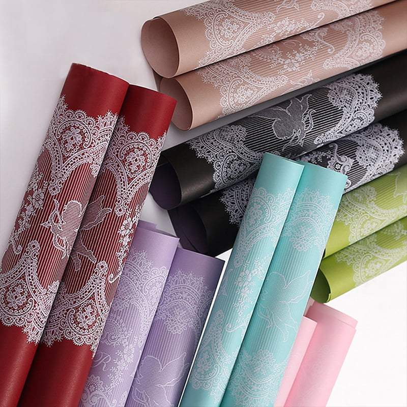 MYHC-46 Lace Pattern BOPP Waterproof Flower Packaging Film