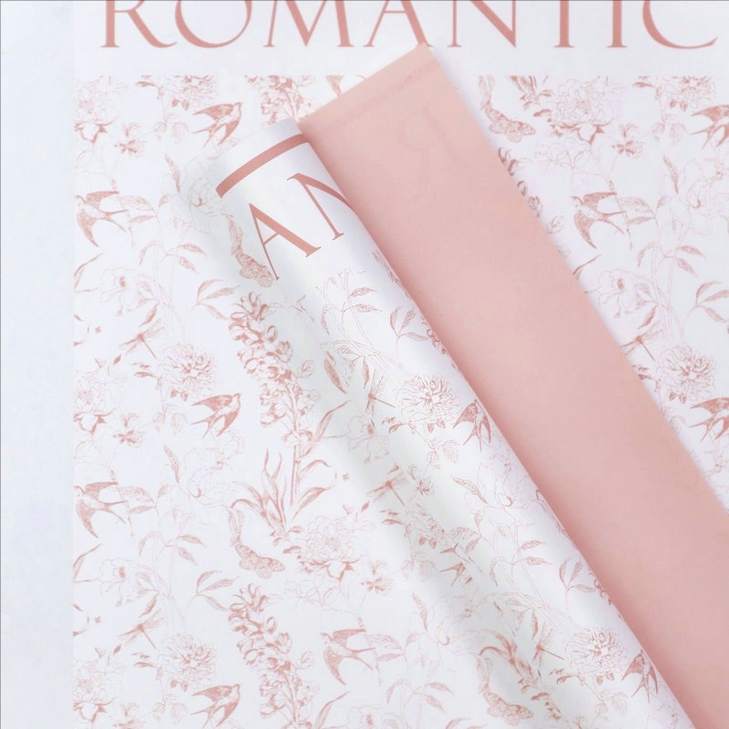 MYHC-49 Single-Sided Pattern Fresh Matte Flower Wrapping Paper