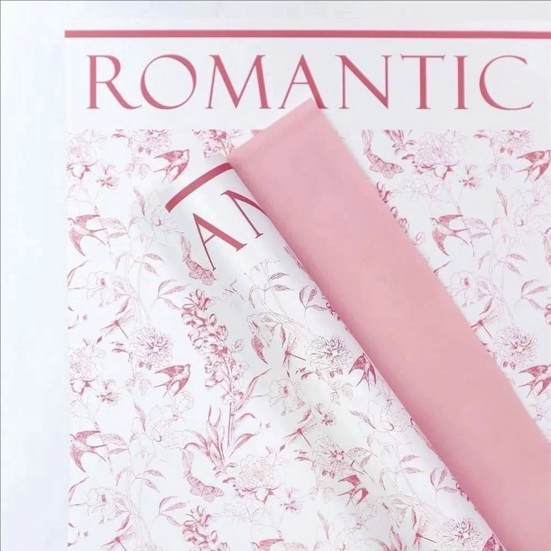 MYHC-49 Single-Sided Pattern Fresh Matte Flower Wrapping Paper