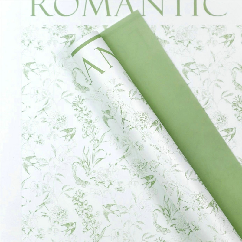 MYHC-49 Single-Sided Pattern Fresh Matte Flower Wrapping Paper