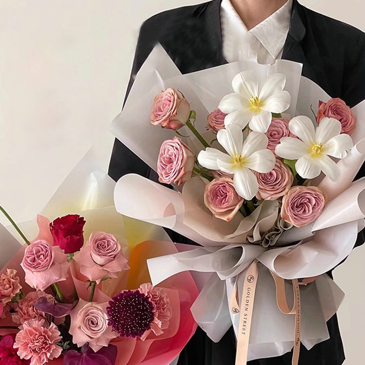 MYHC-50 Candy Matte Film Waterproof Flower Packaging Film