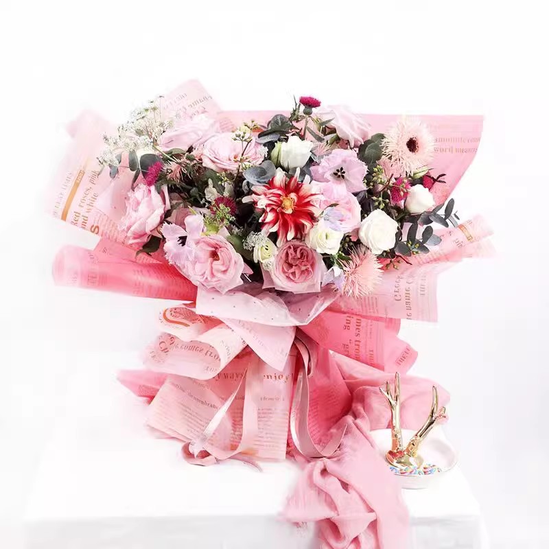 MYHC-52 Herb Golden Light Matt Film 57×57cm (±2cm) Plastic Flower Packaging Film
