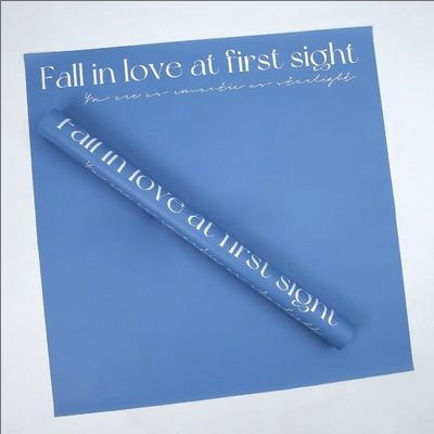 MYHC-53 One-Sided Love At First Sight English Dekorasyon na Plastic Flower Wrapping Paper