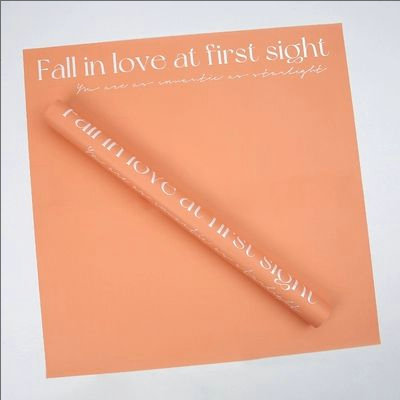 MYHC-53 One-Sided Love At First Sight English Dekorasyon na Plastic Flower Wrapping Paper
