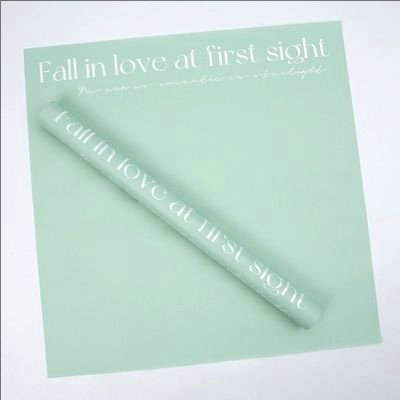 MYHC-53 One-Sided Love At First Sight English Dekorasyon na Plastic Flower Wrapping Paper