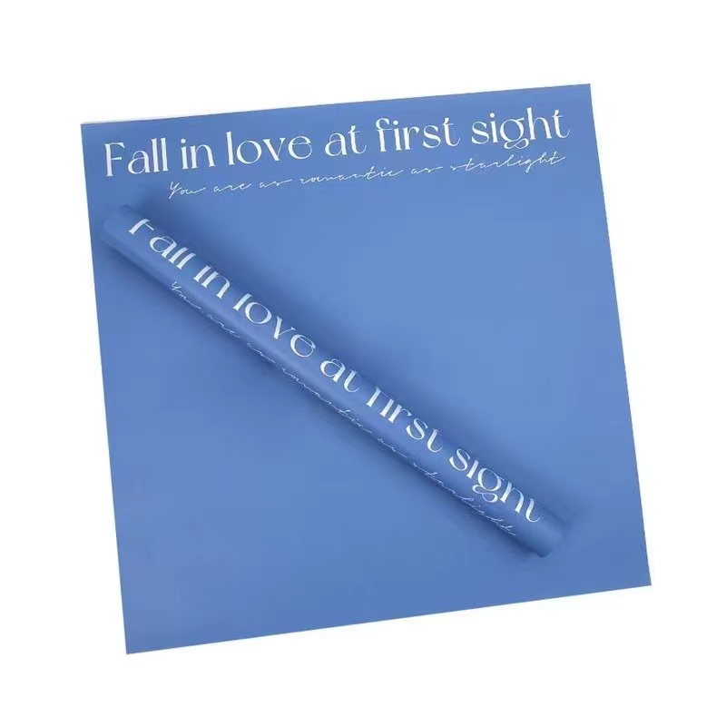 MYHC-53 One-Sided Love At First Sight English Dekorasyon na Plastic Flower Wrapping Paper