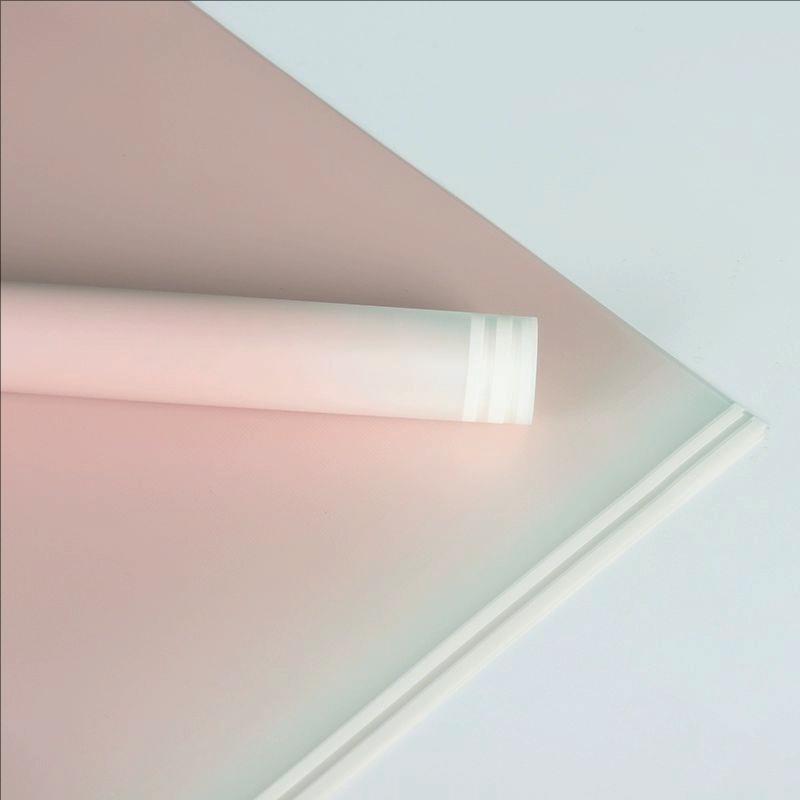 MYHC-54 Single-Sided Double White Line Edge Gradient Color Plastic Flower Packaging Film