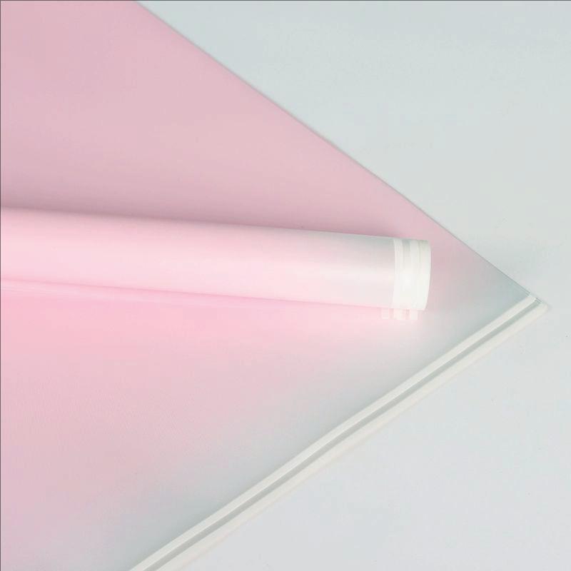 MYHC-54 Single-Sided Double White Line Edge Gradient Color Plastic Flower Packaging Film