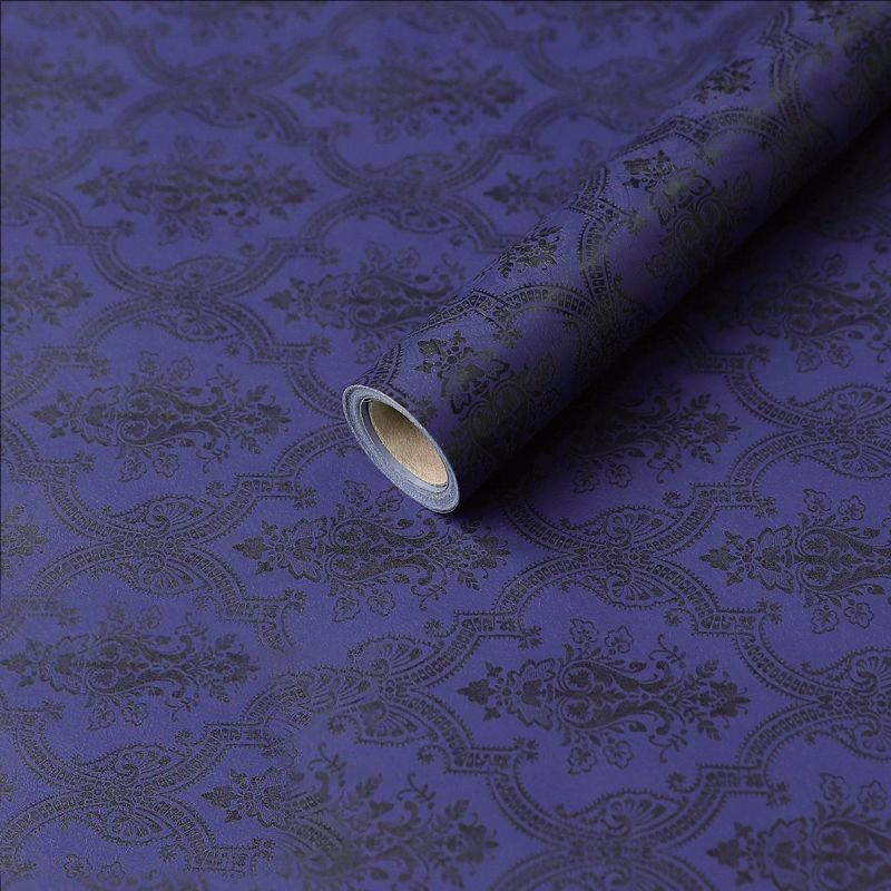 MYHC-56 Relief Print na Monochrome Cotton Flower Wrapping Paper