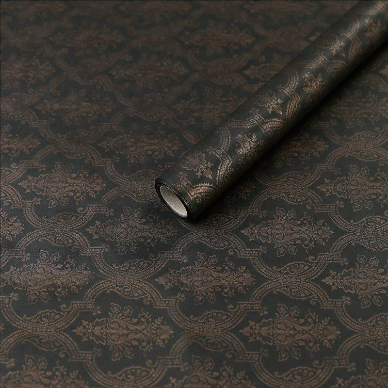 MYHC-56 Relief Print na Monochrome Cotton Flower Wrapping Paper