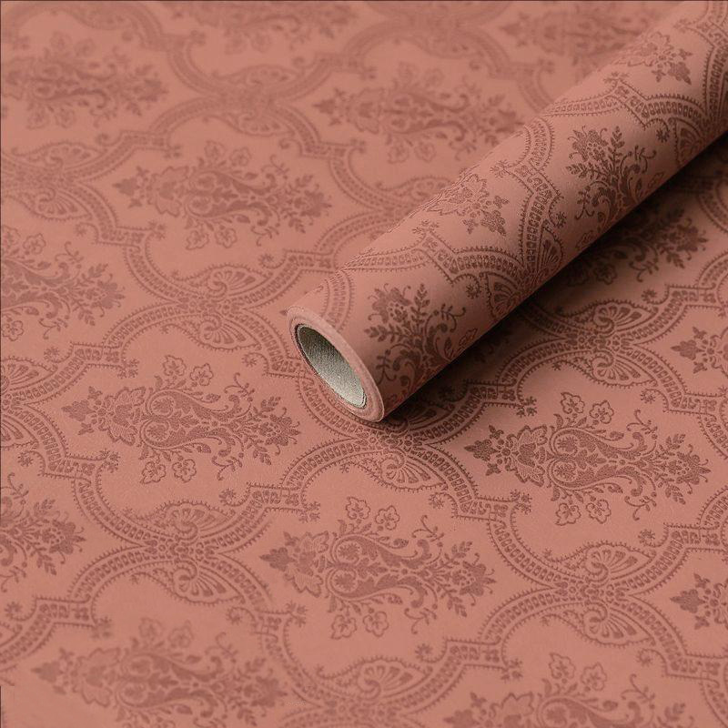 MYHC-56 Relief Print na Monochrome Cotton Flower Wrapping Paper