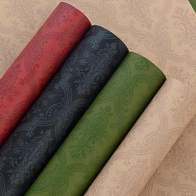 MYHC-56 Relief Print na Monochrome Cotton Flower Wrapping Paper