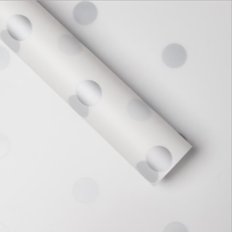 MYHC-58 Dot-Lined Cotton Flower Wrapping Paper