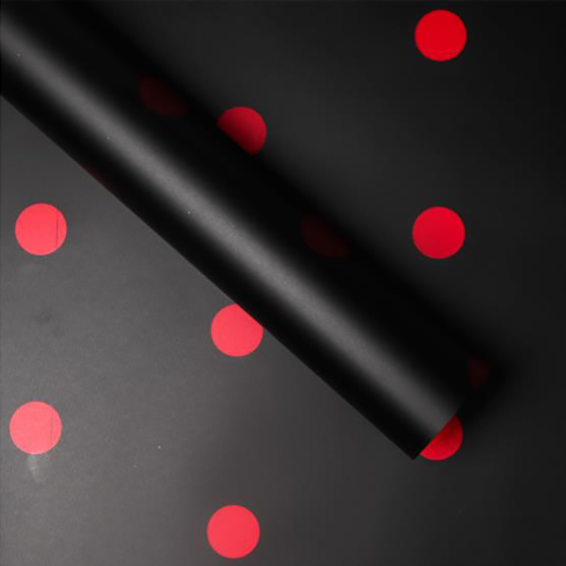MYHC-58 Dot-Lined Cotton Flower Wrapping Paper