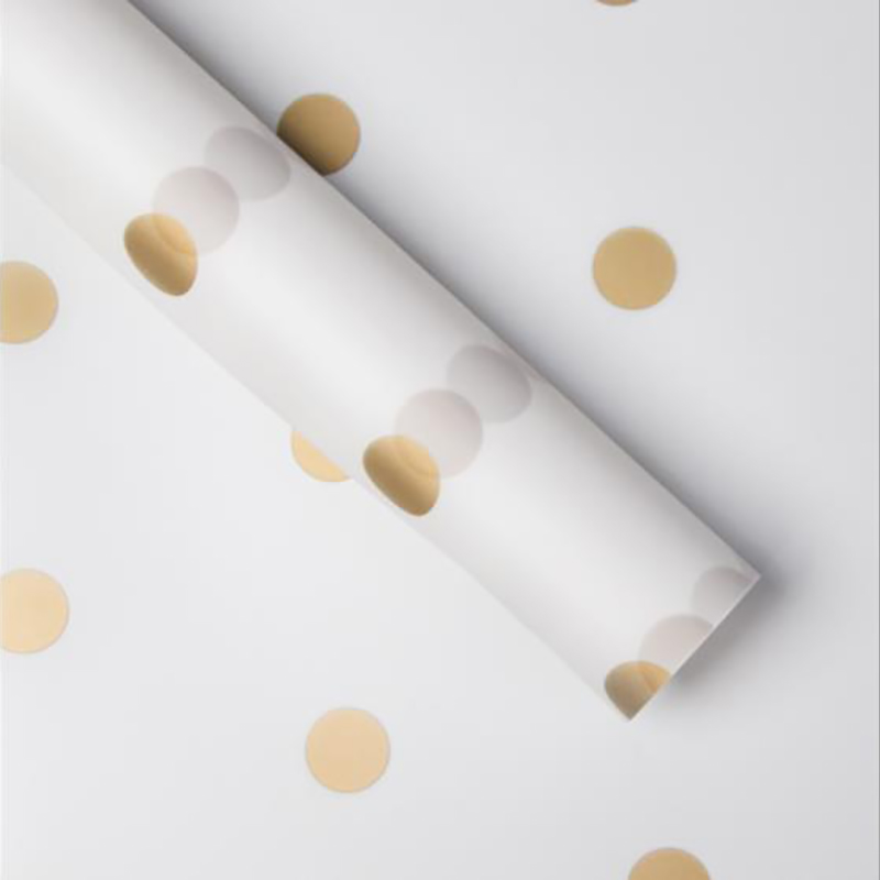 MYHC-58 Dot-Lined Cotton Flower Wrapping Paper