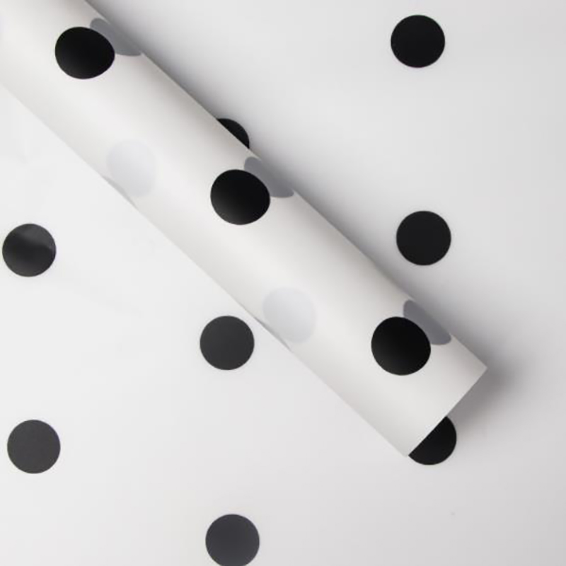 MYHC-58 Dot-Lined Cotton Flower Wrapping Paper