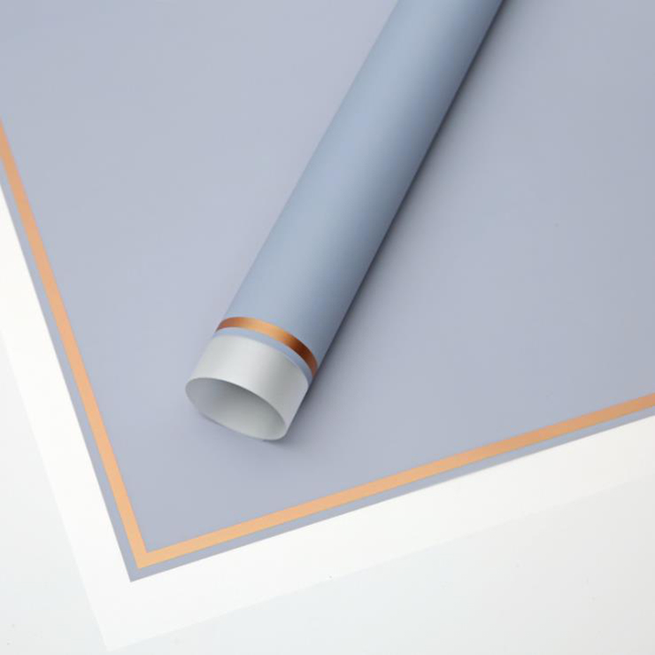 MYHC-61 White Edge Na May Gold Edge Matte Film Matte Flower Wrapping Paper