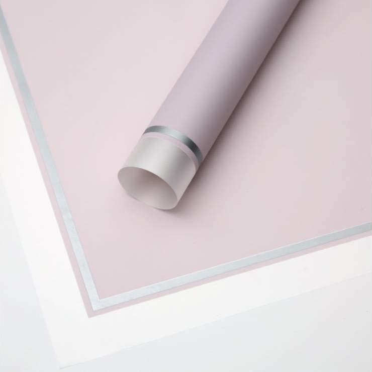 MYHC-61 White Edge Na May Gold Edge Matte Film Matte Flower Wrapping Paper