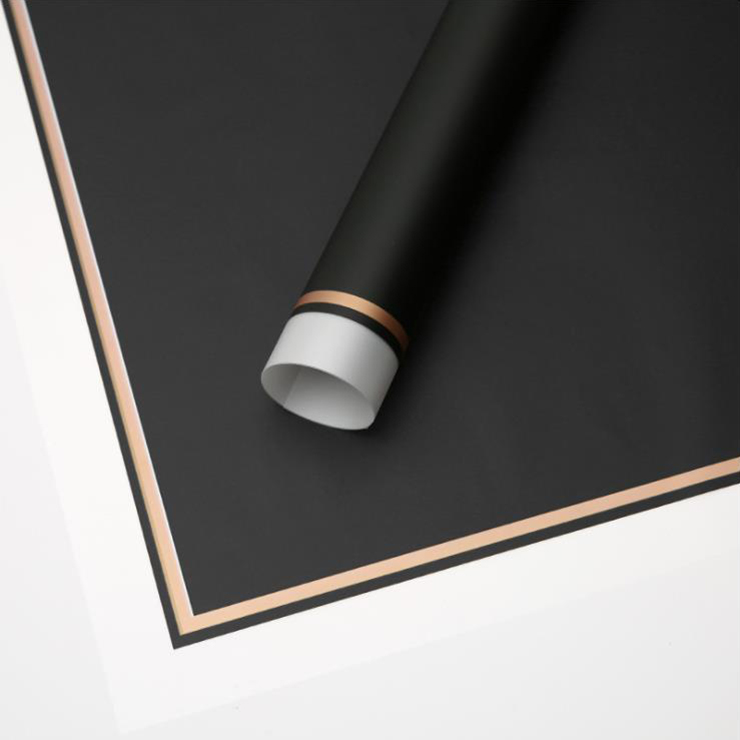 MYHC-61 White Edge Na May Gold Edge Matte Film Matte Flower Wrapping Paper