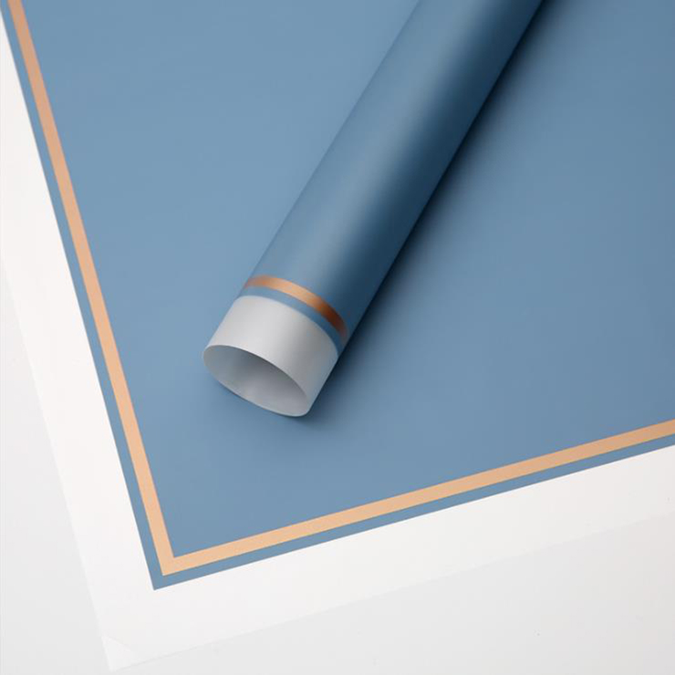 MYHC-61 White Edge Na May Gold Edge Matte Film Matte Flower Wrapping Paper
