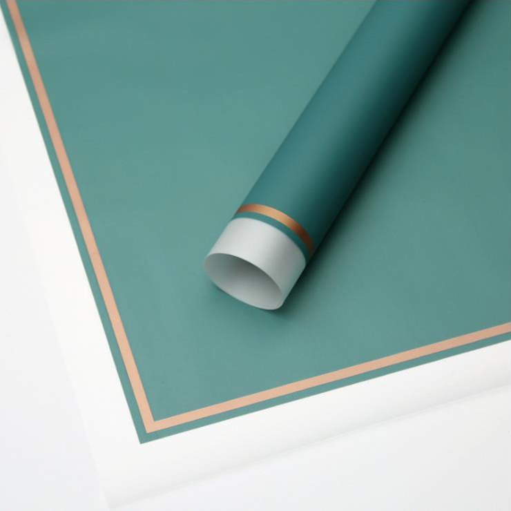 MYHC-61 White Edge Na May Gold Edge Matte Film Matte Flower Wrapping Paper
