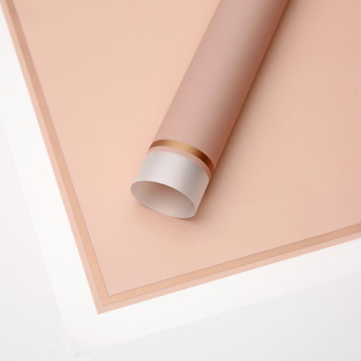 MYHC-61 White Edge Na May Gold Edge Matte Film Matte Flower Wrapping Paper
