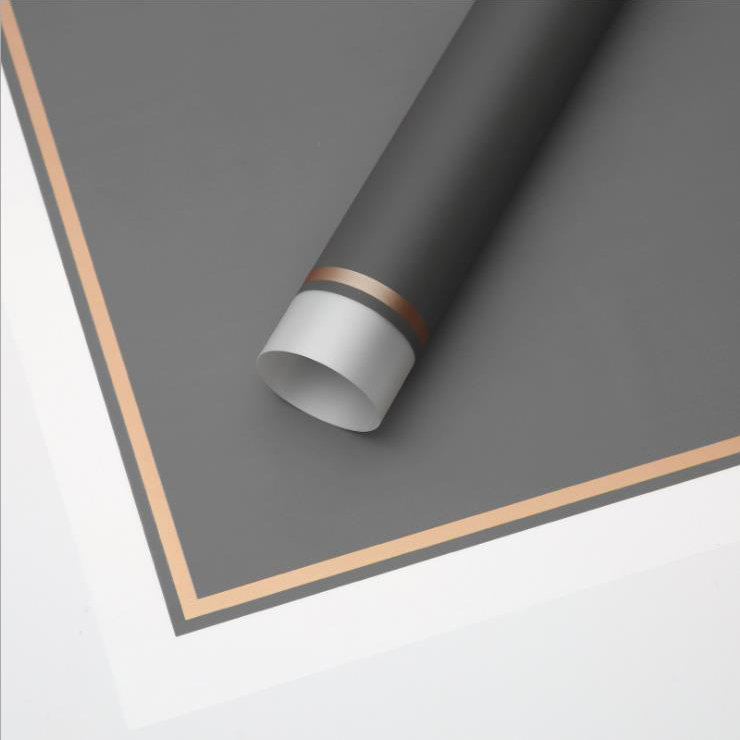 MYHC-61 White Edge Na May Gold Edge Matte Film Matte Flower Wrapping Paper