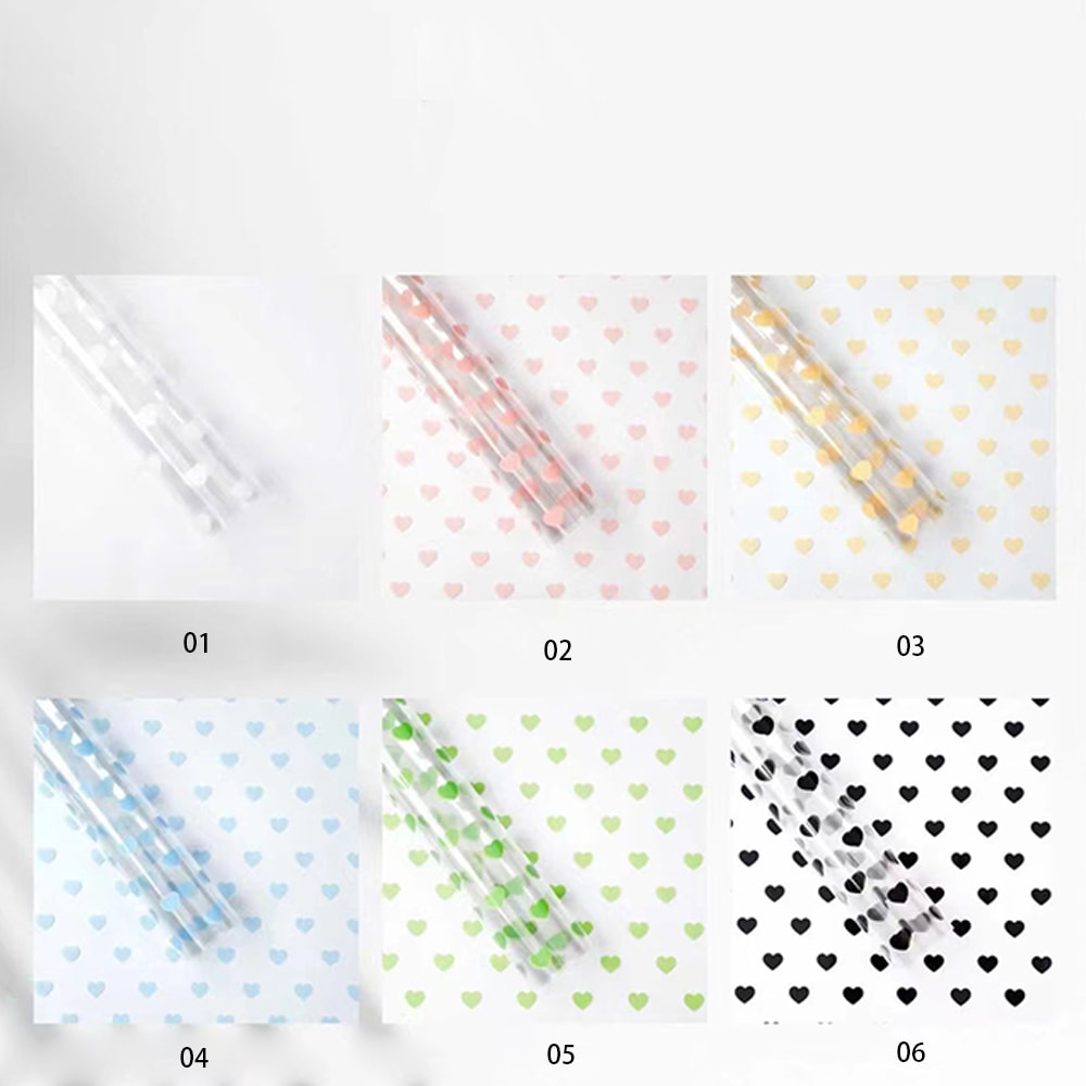 MYHC-62 Even Love Dekorasyon OPP Transparent Flower Wrapping Paper