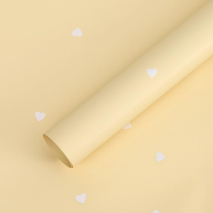 MYHC-63 Little Love Dekorasyon Pearlescent Film Bopp Cotton Flower Packaging Film