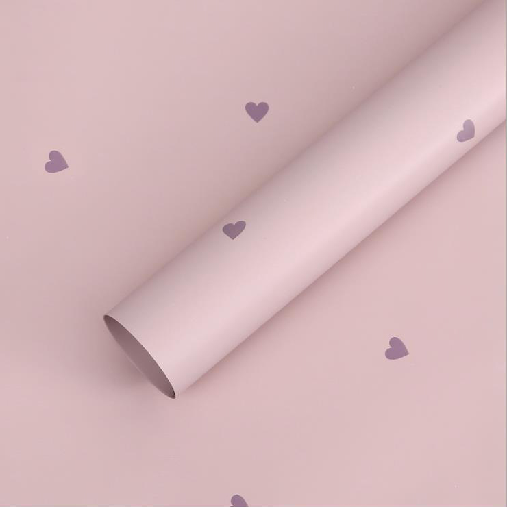 MYHC-63 Little Love Dekorasyon Pearlescent Film Bopp Cotton Flower Packaging Film