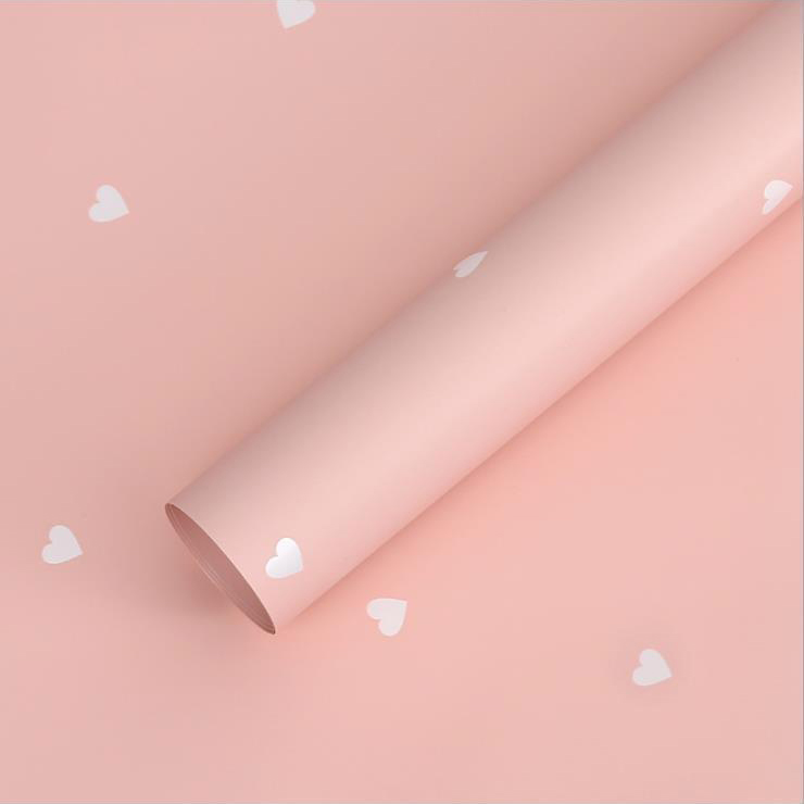 MYHC-63 Little Love Dekorasyon Pearlescent Film Bopp Cotton Flower Packaging Film