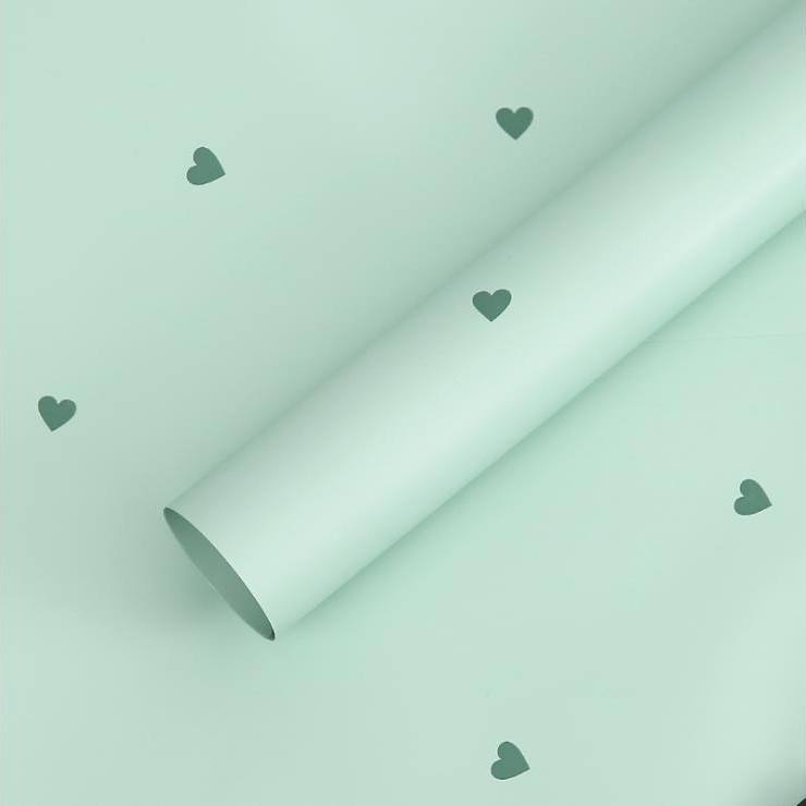 MYHC-63 Little Love Dekorasyon Pearlescent Film Bopp Cotton Flower Packaging Film