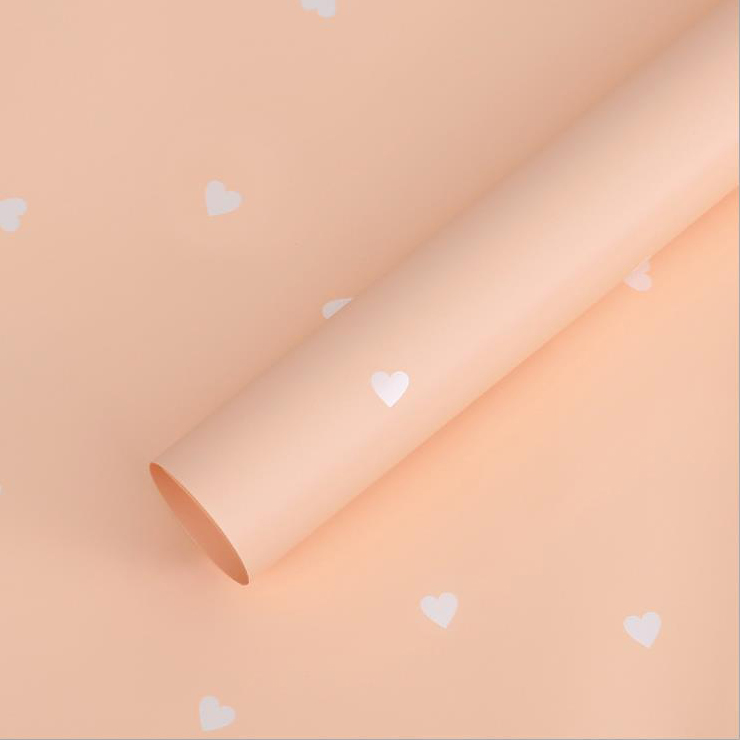 MYHC-63 Little Love Dekorasyon Pearlescent Film Bopp Cotton Flower Packaging Film