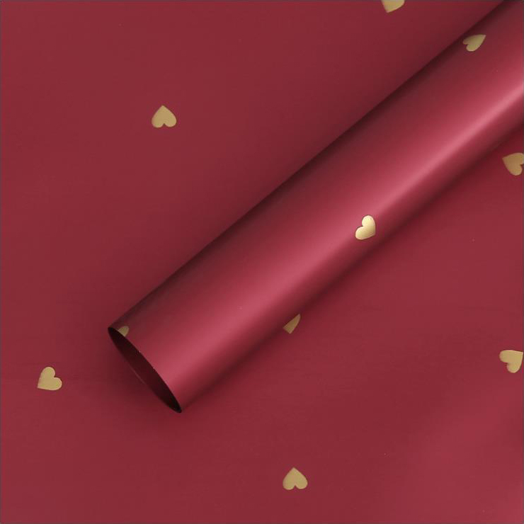 MYHC-63 Little Love Dekorasyon Pearlescent Film Bopp Cotton Flower Packaging Film